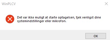 Tale til notat - ingen mikrofon