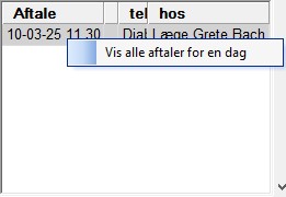 Kommende aftaler