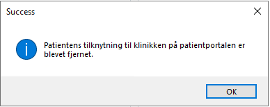 Patient fjernet fra patientportalen