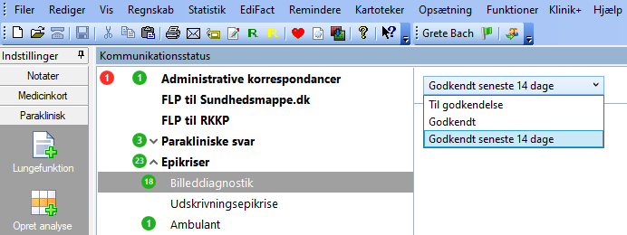 Billeddiagnostik - godkendt seneste 14 dage