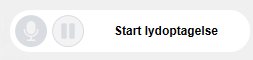 Tale til notat lydoptagelse