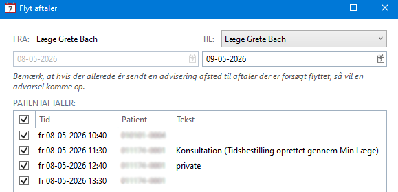 Flyt aftaler 2